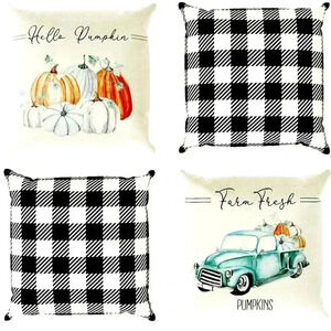🆕 A Set Of 4 New Fall Pillow Covers